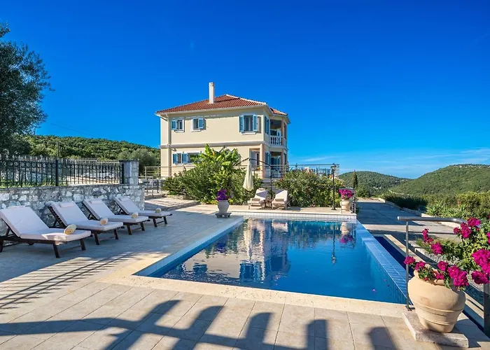 Private Villa Gelia, With Panoramic 180 Degrees Sea View!