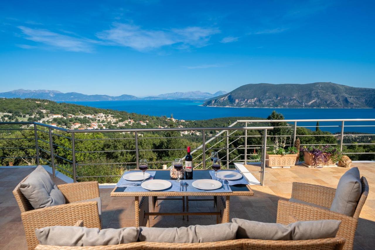 Private Gelia, With Panoramic 180 Degrees Sea View! Vila Fiskardo